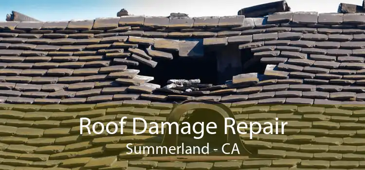 Roof Damage Repair Summerland - CA